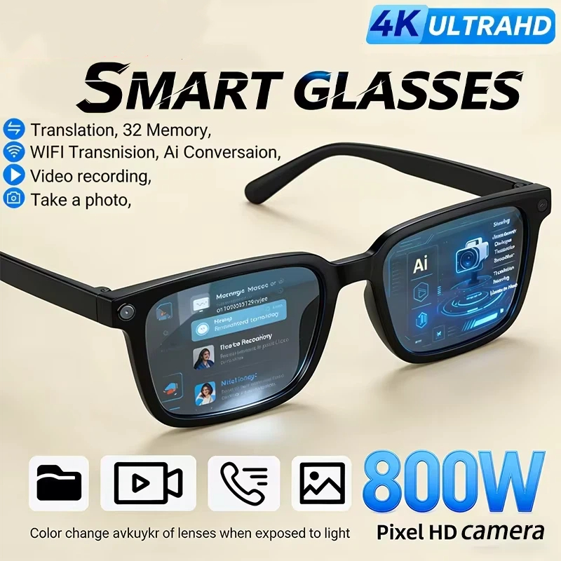 AI Smart Glasses 8K HD Photoch - đánh giá và giá Smart Glasses Lens